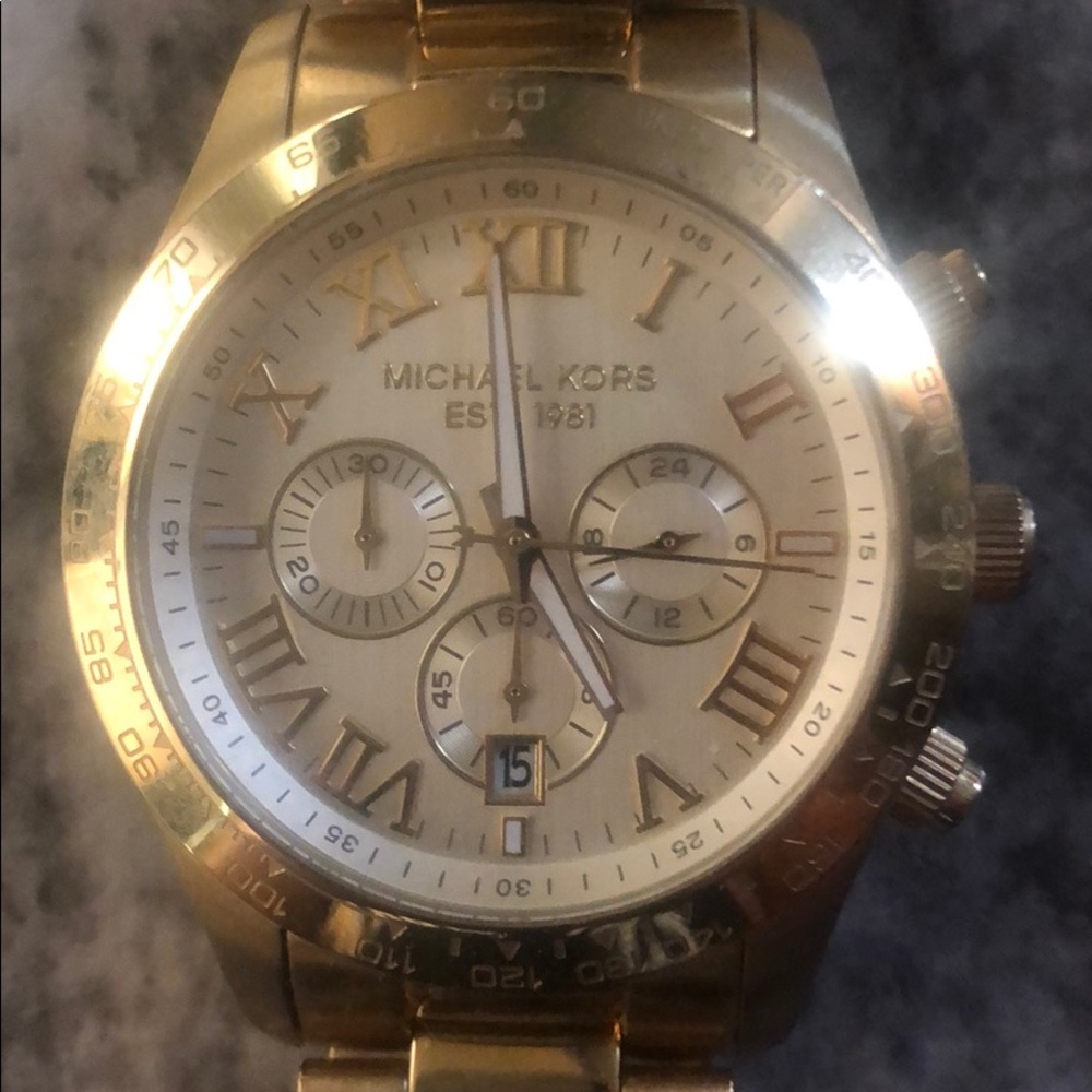 Michael Kors gold plated watch